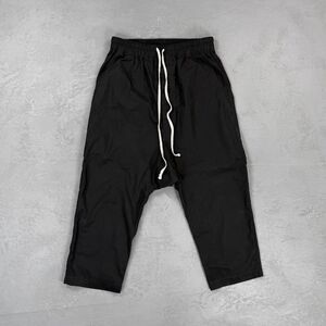 Rick Owens S/S 23 Edfu Drawstring Cropped Pants in Cotton Poplin Men's 38 S-M